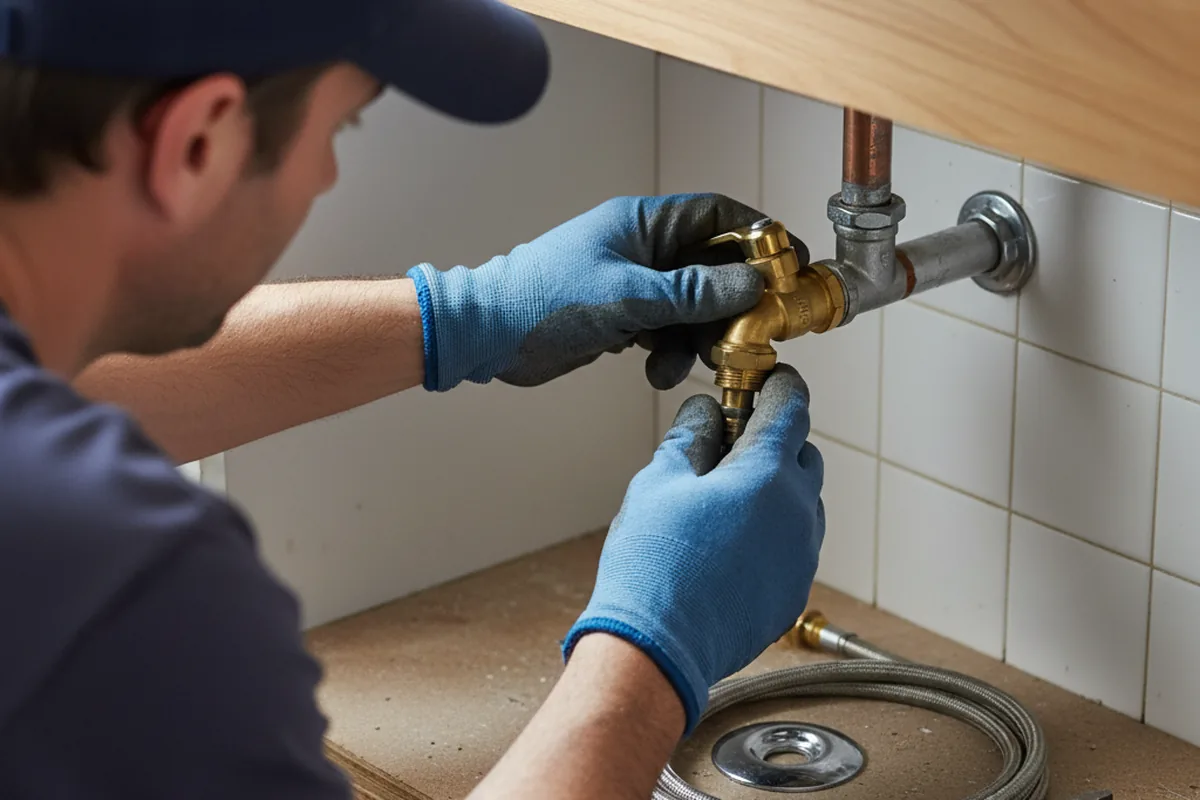 Shutoff valve and fitting work during Emergency Plumbing in Chattanooga